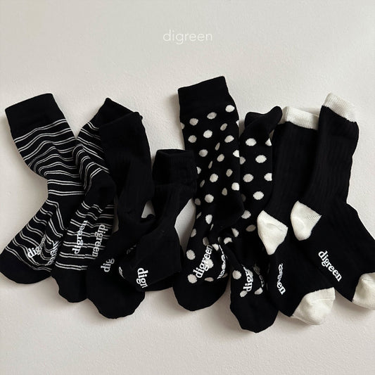 Together Socks Black (4pcs)