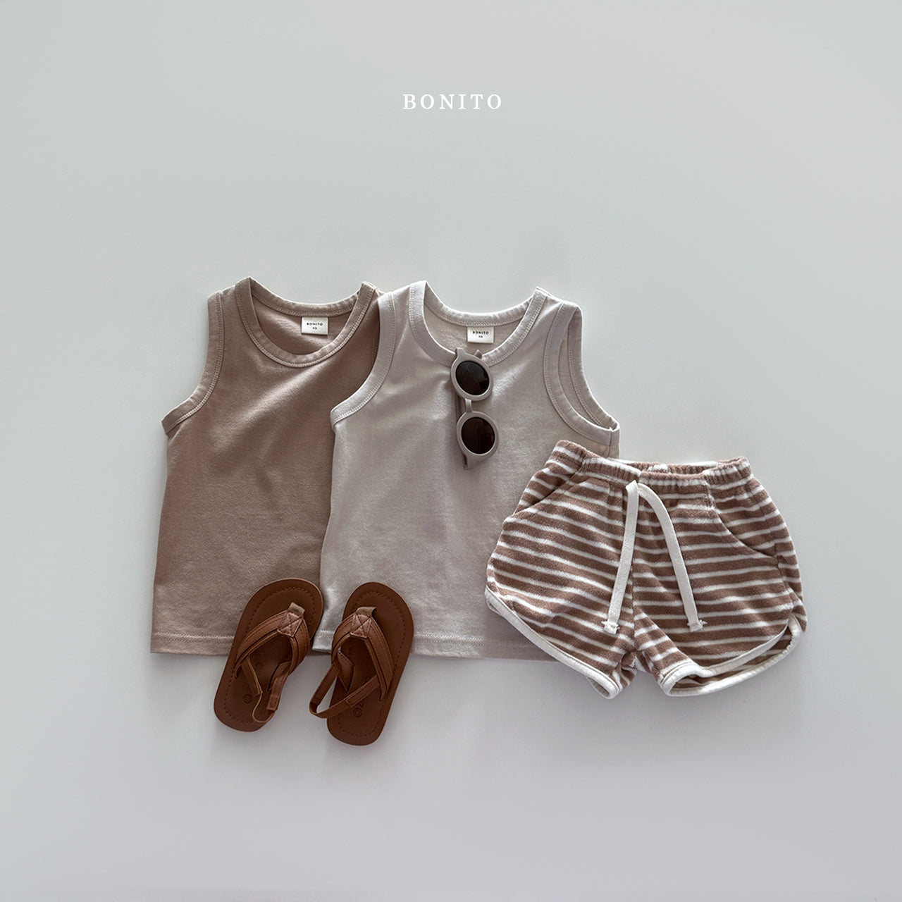 1+1 Sleveless T-shirt (2pcs)