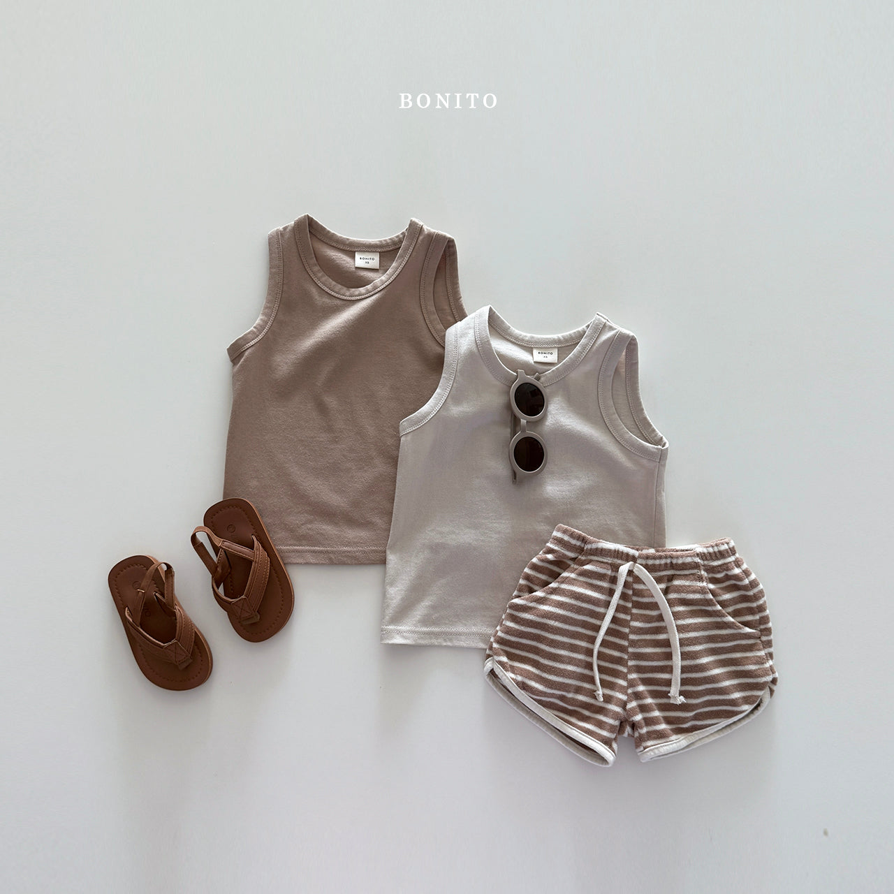 1+1 Sleveless T-shirt (2pcs)