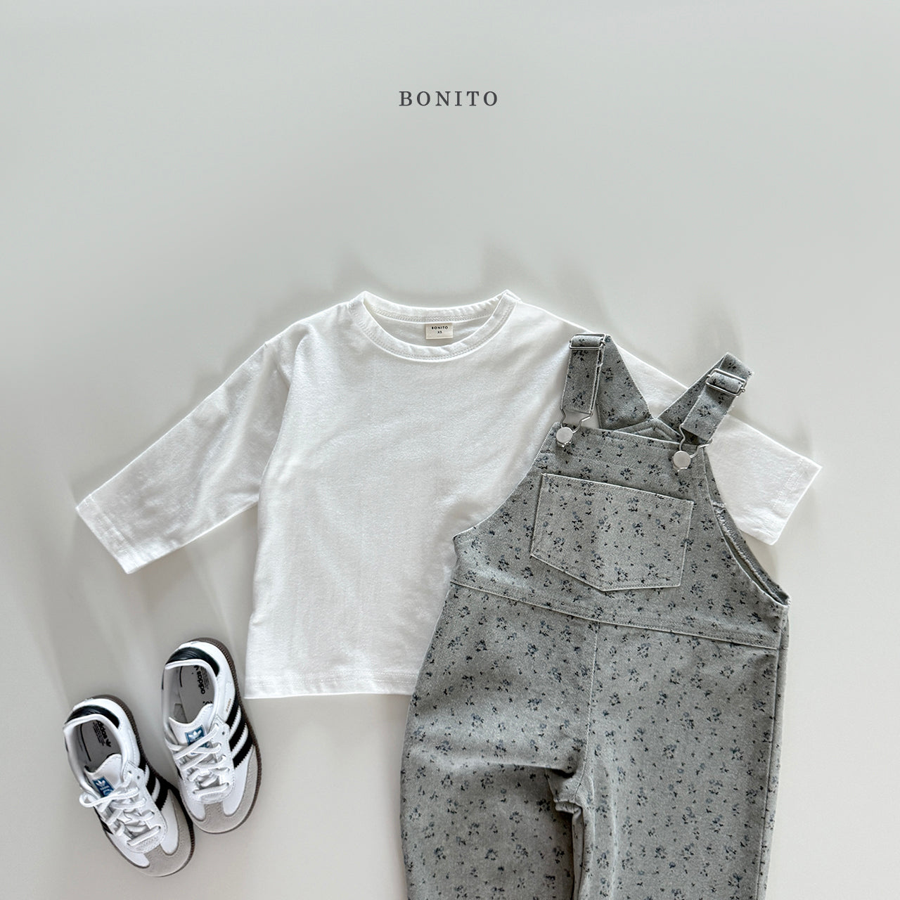 Denim Flower Overall