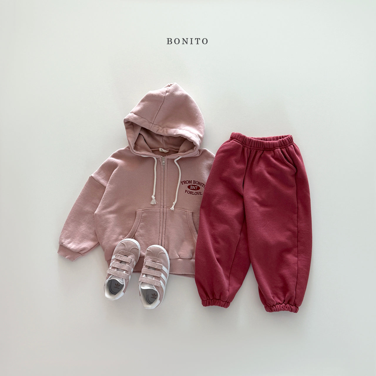 "From Bonito" Hoodie Zip-up Jacket