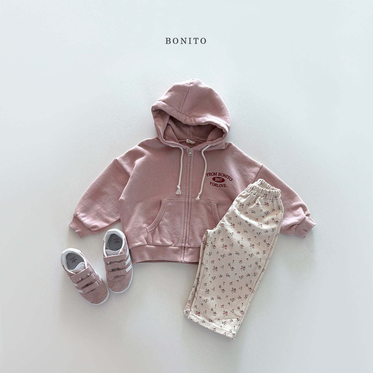 "From Bonito" Hoodie Zip-up Jacket