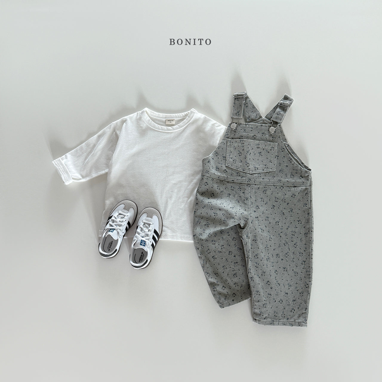 Denim Flower Overall