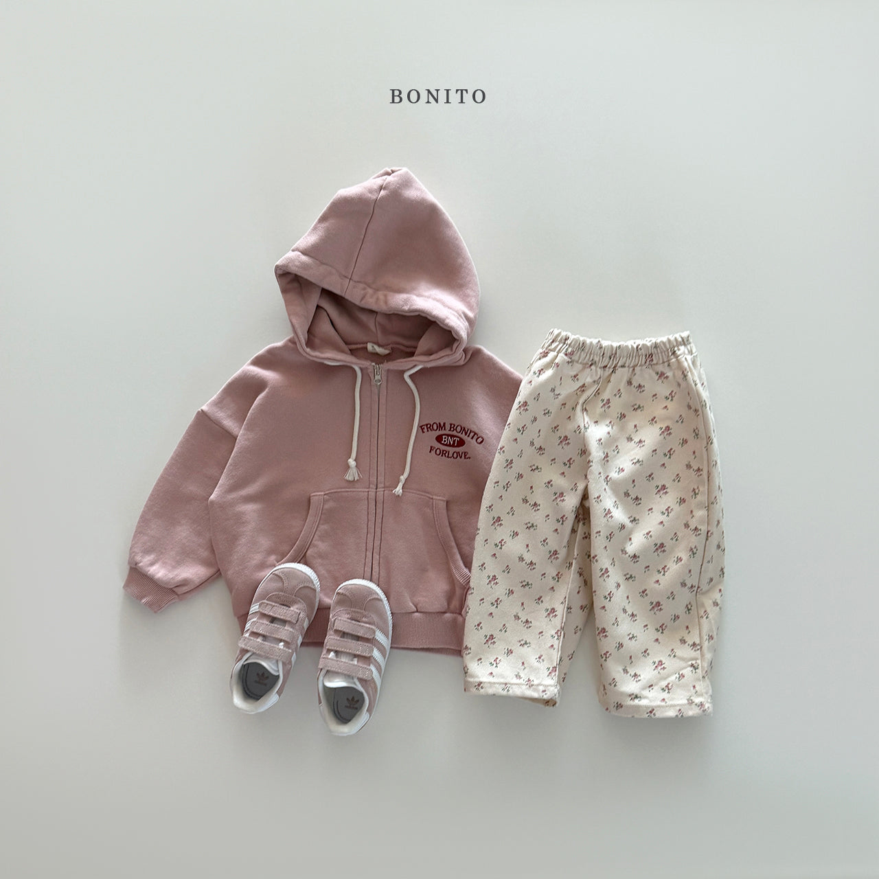 "From Bonito" Hoodie Zip-up Jacket