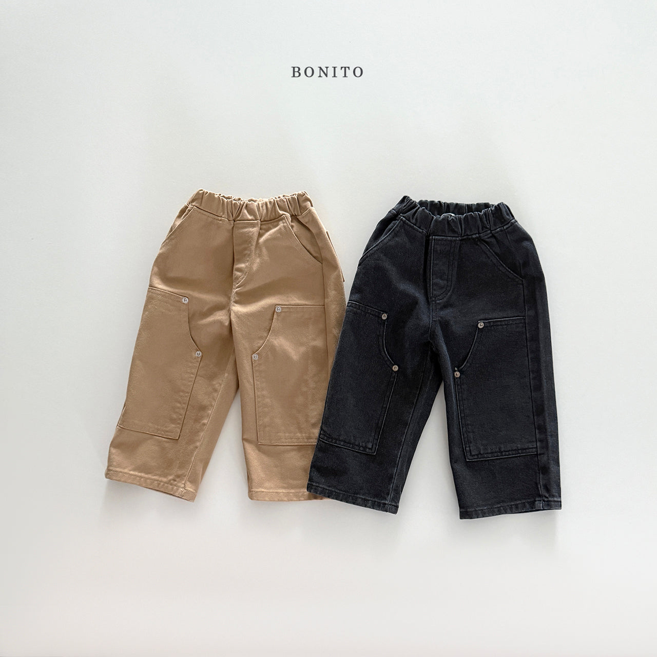 Point Big Pocket Denim Pants