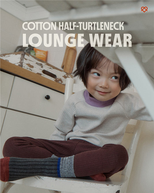 Cotton Half-Turtleneck Lounge Wear