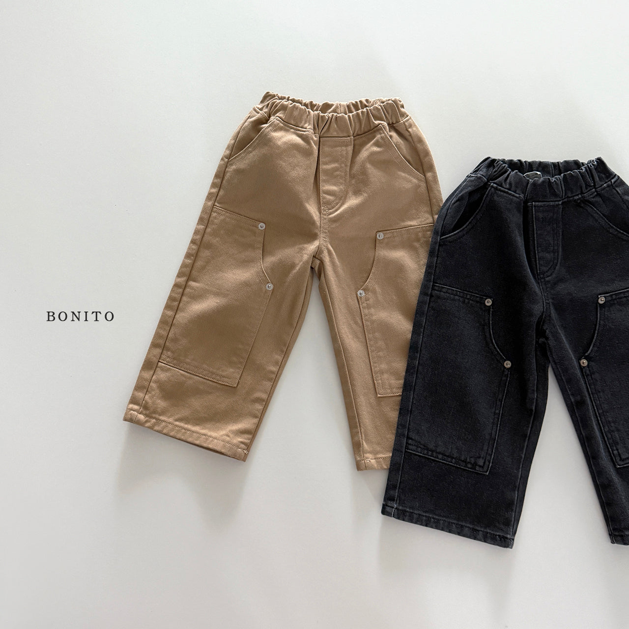 Point Big Pocket Denim Pants