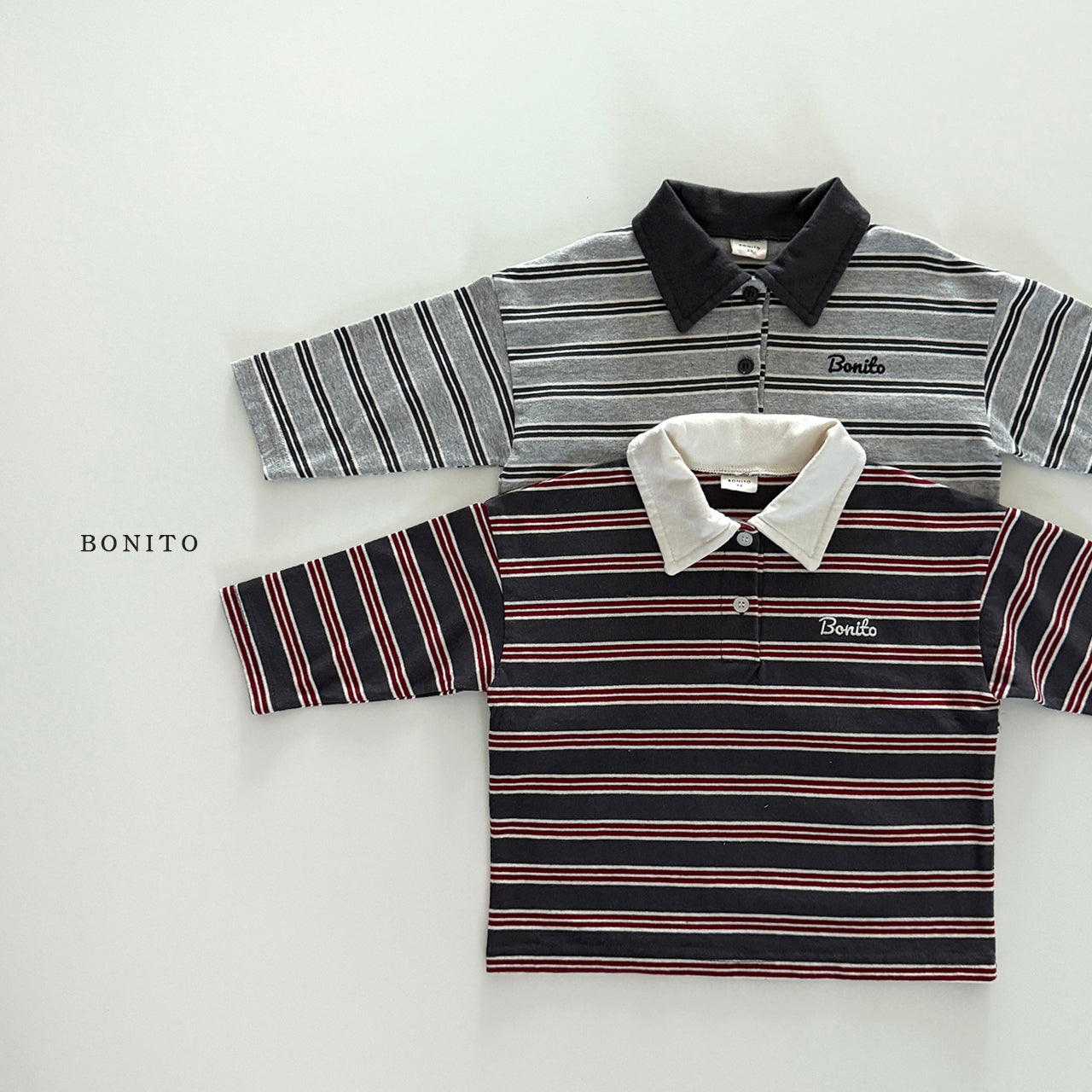 Stripe Collared T-shirt