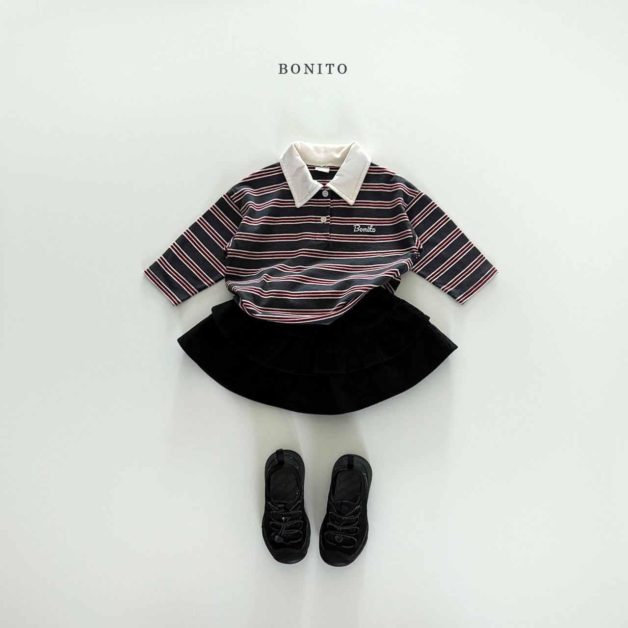 Corduroy Tiered Skirt