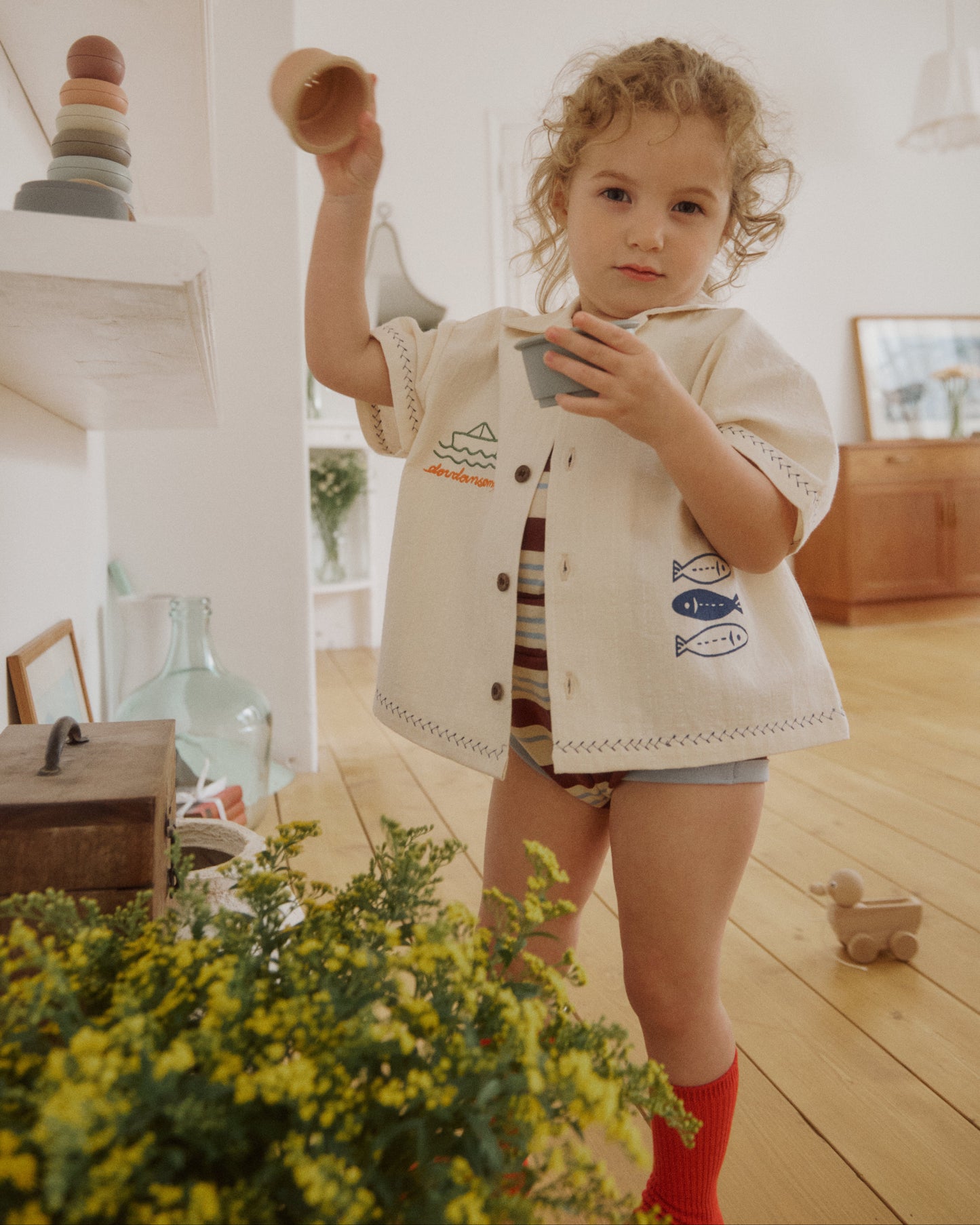 Fish Picnic Shirt Set