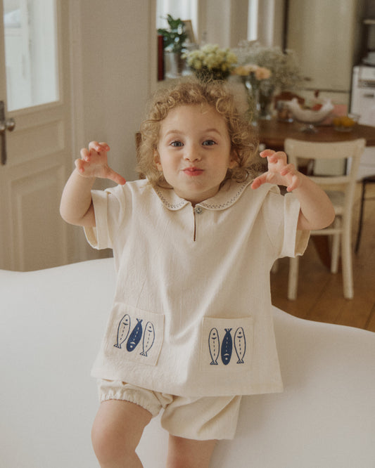 Fish Picnic Sailor Set