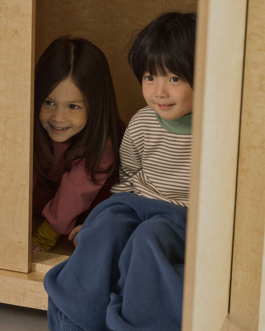 Layered Stripe Turtleneck T-shirt