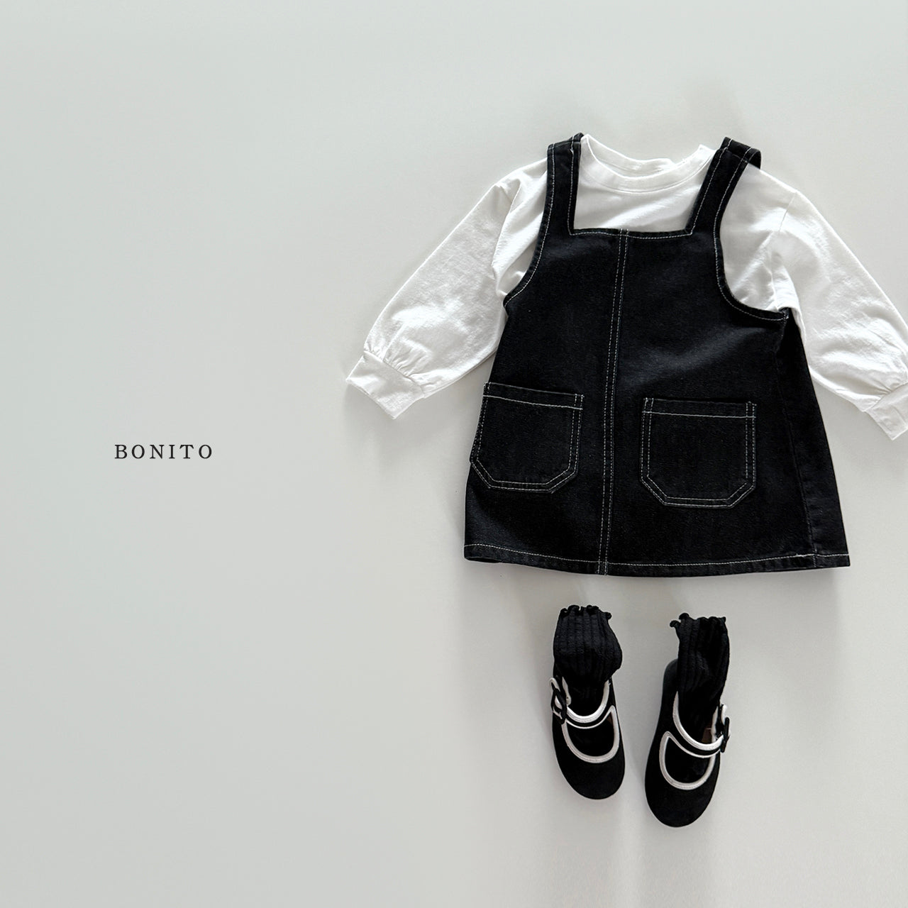 Stitch Denim Overall Dress