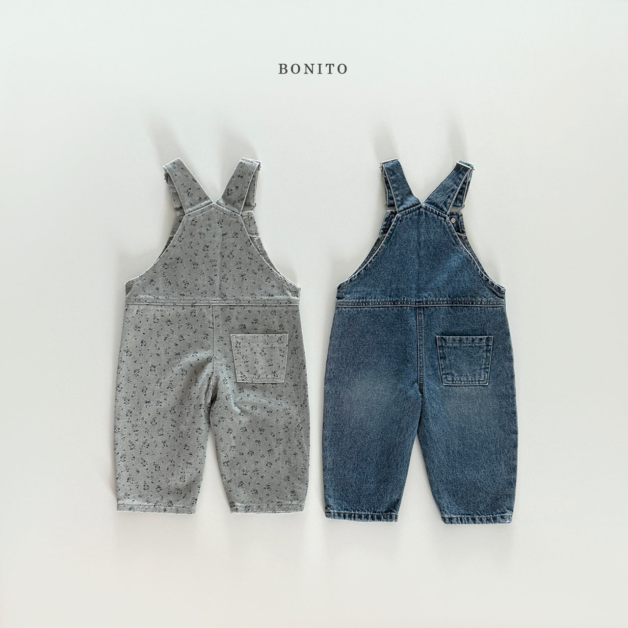 Denim Flower Overall