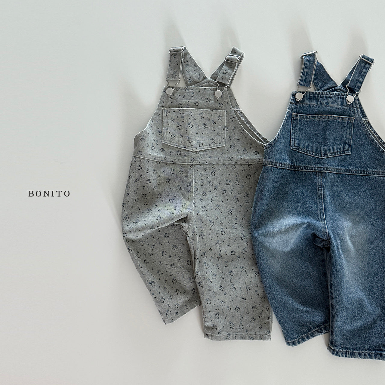 Denim Flower Overall