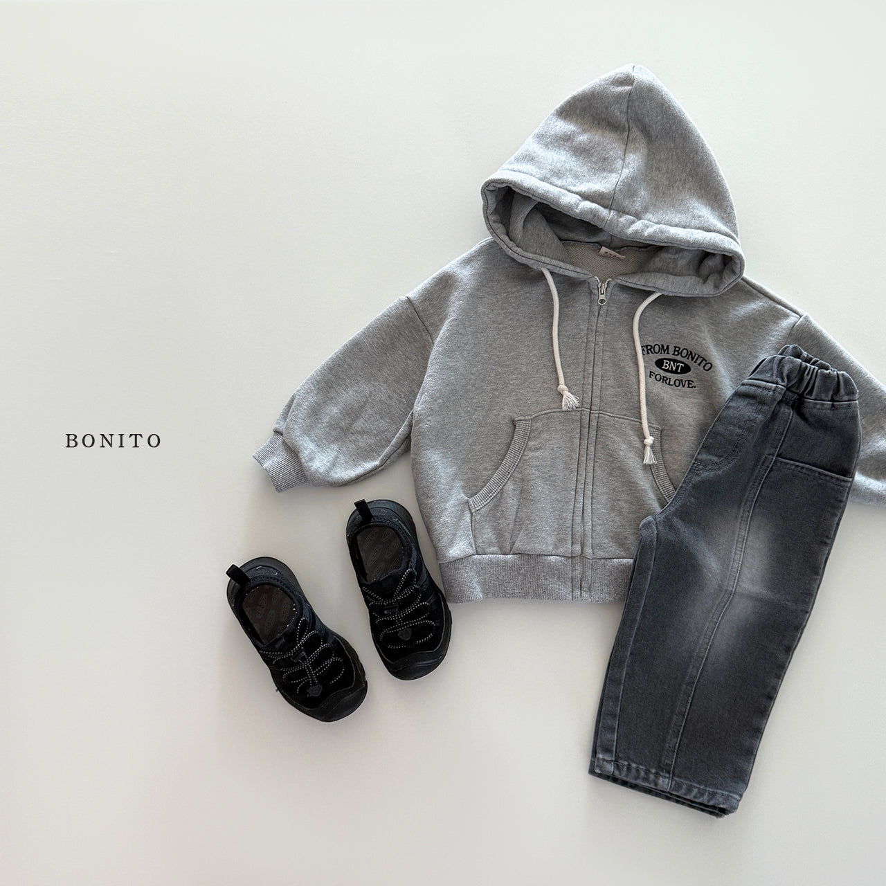 "From Bonito" Hoodie Zip-up Jacket