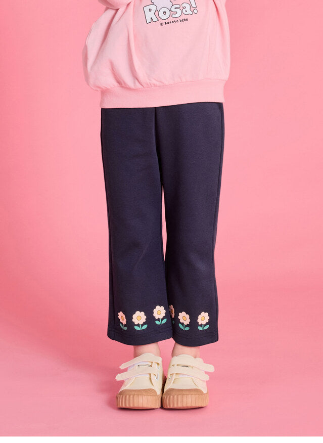 Floral Bootcut Pants