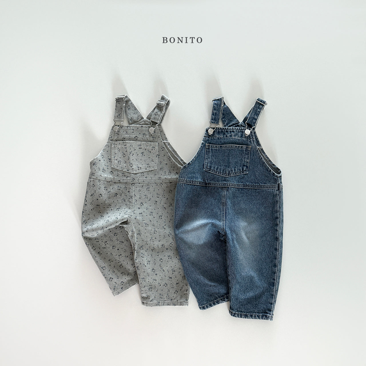 Denim Flower Overall