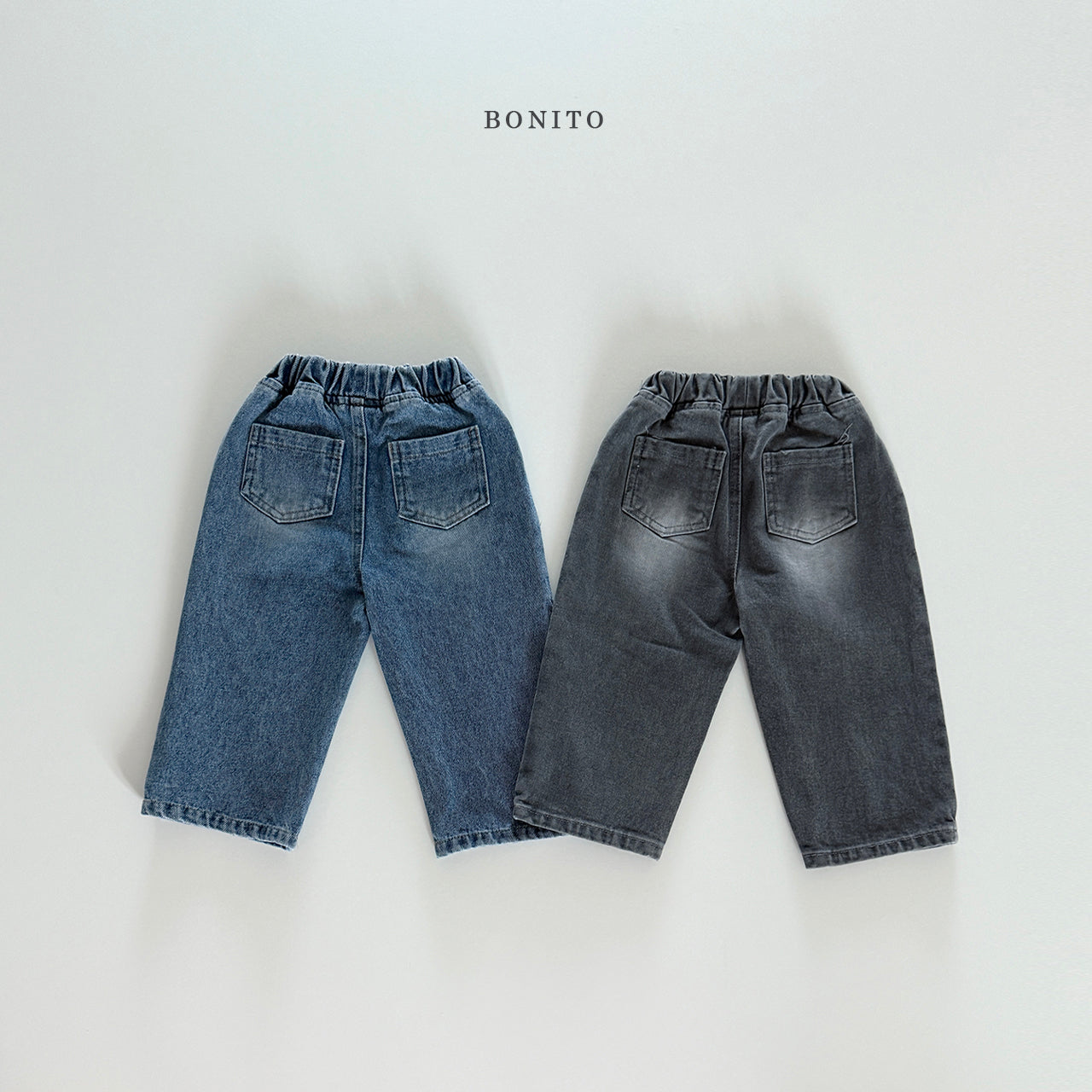 Line Brushed Denim Pants