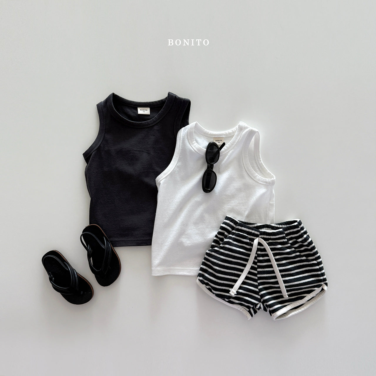 1+1 Sleveless T-shirt (2pcs)