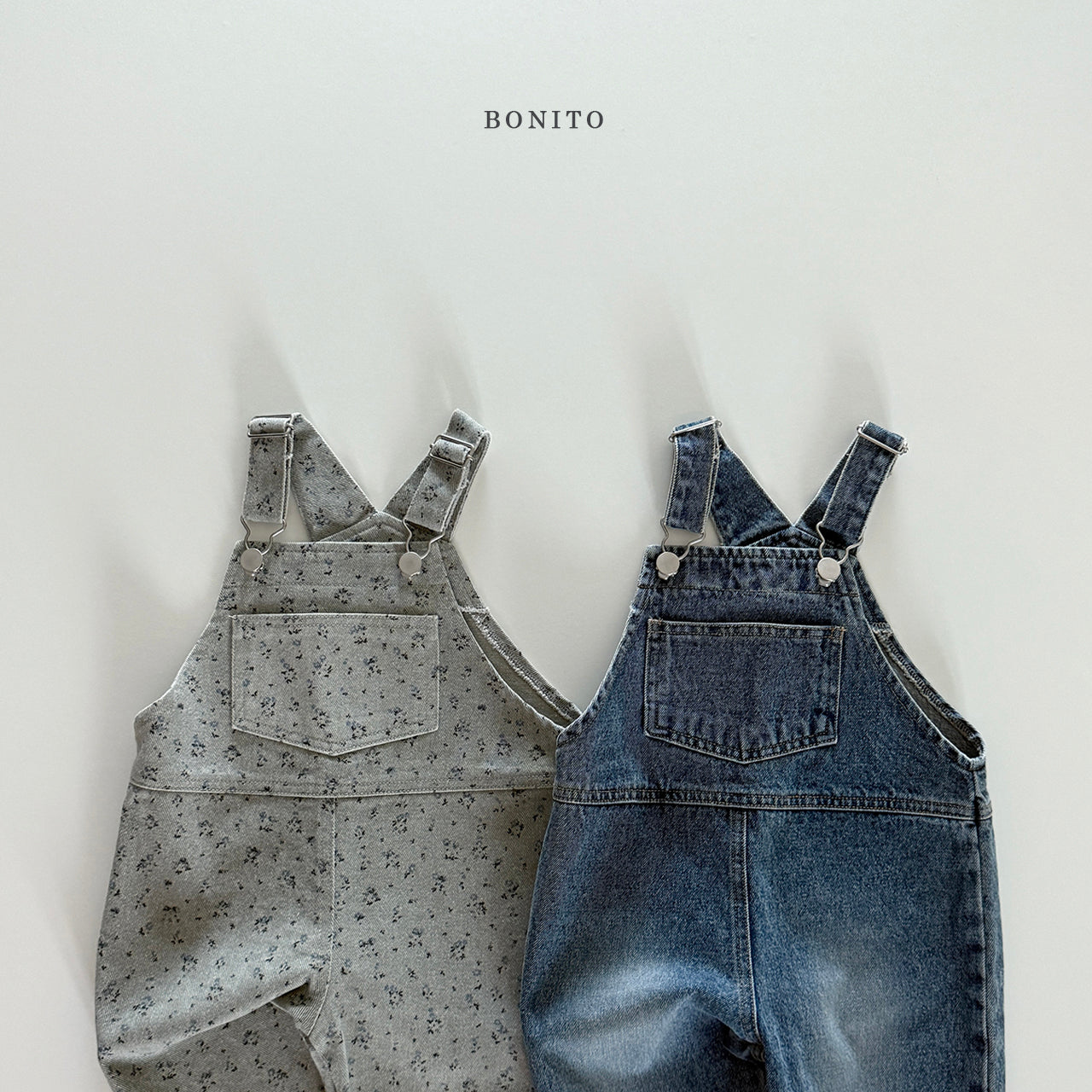 Denim Flower Overall