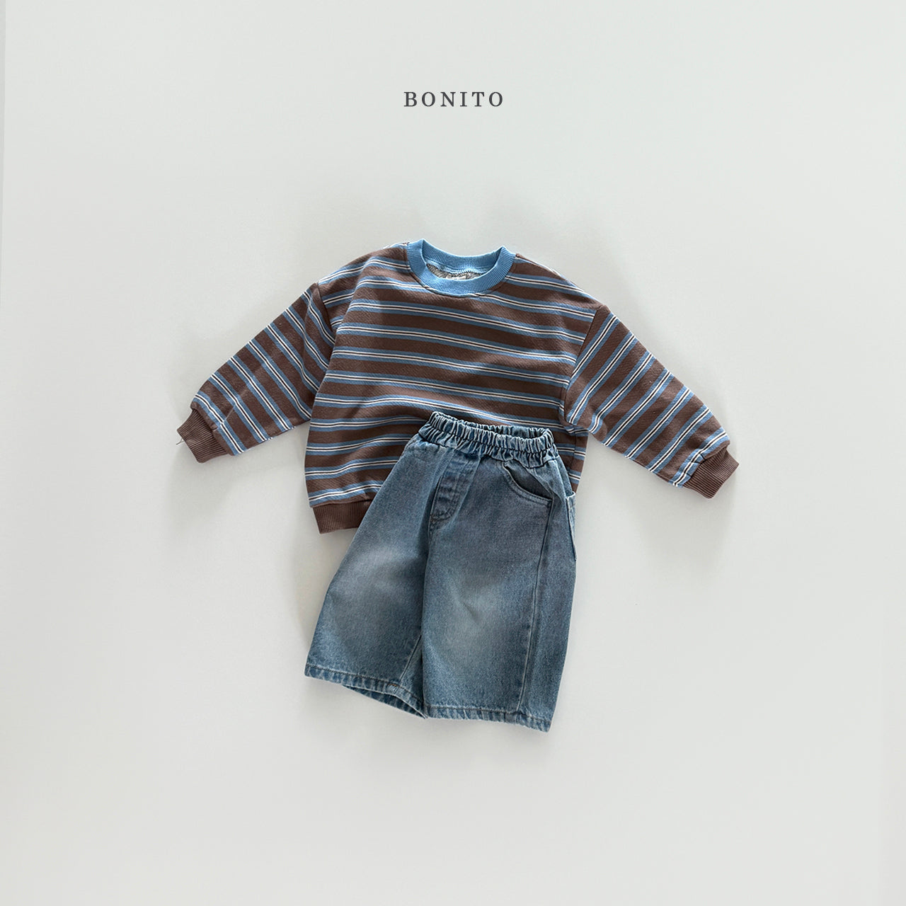 Stripe Color Sweatshirt