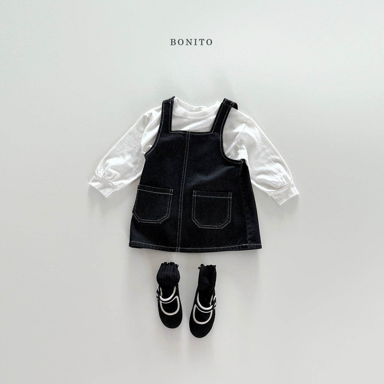 Stitch Denim Overall Dress