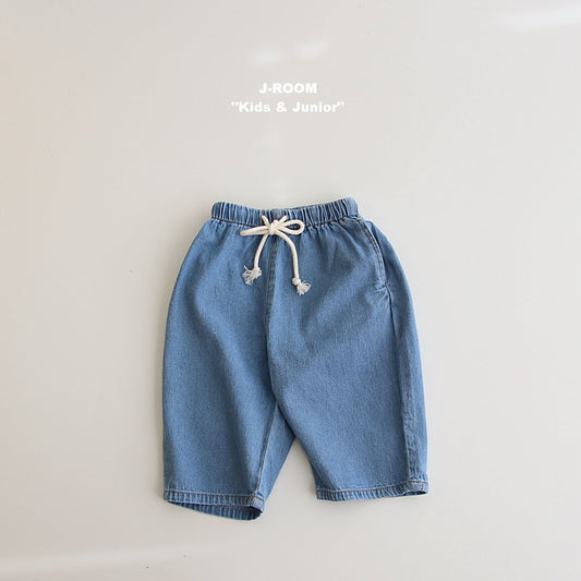 String Denim Pants