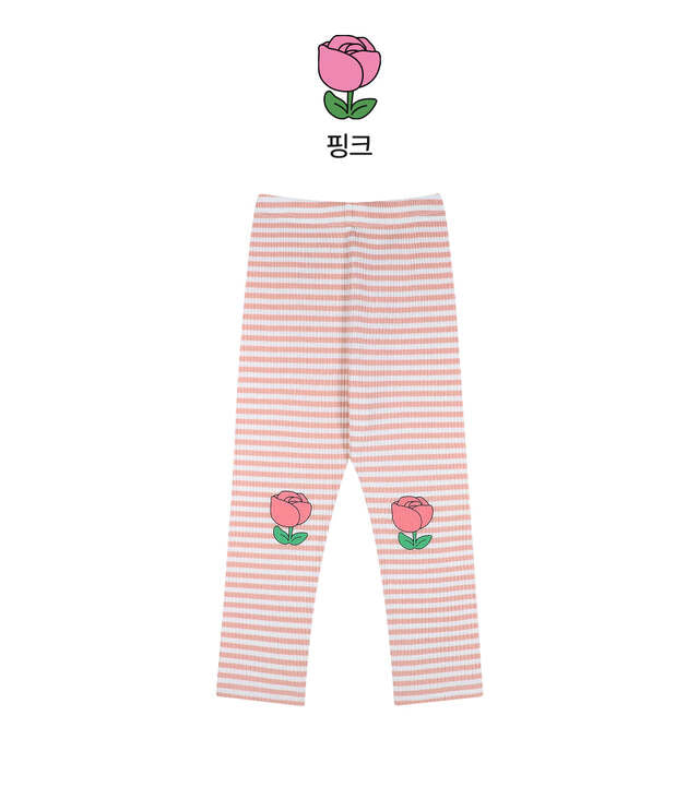 Floral Stripe Leggings