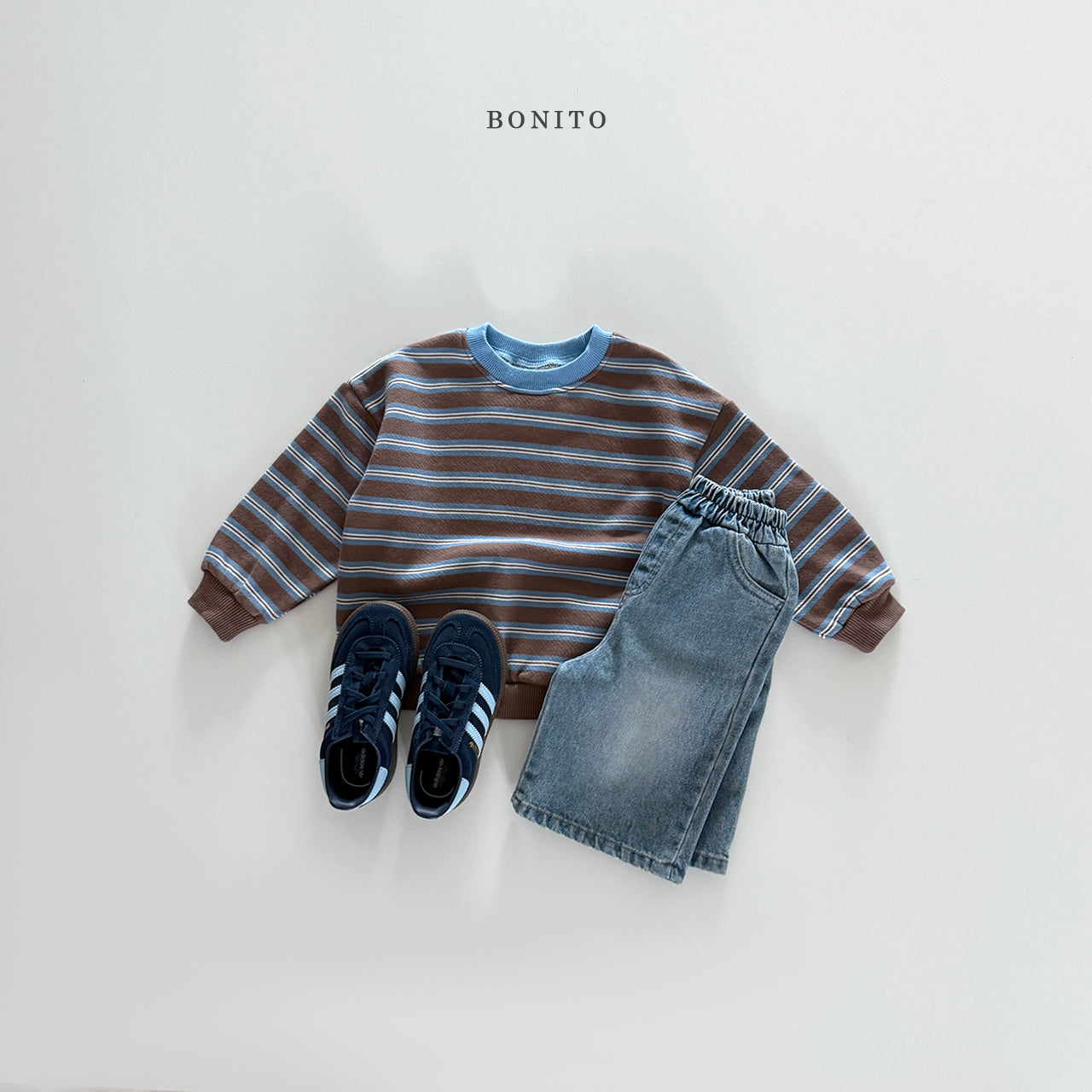 Stripe Color Sweatshirt
