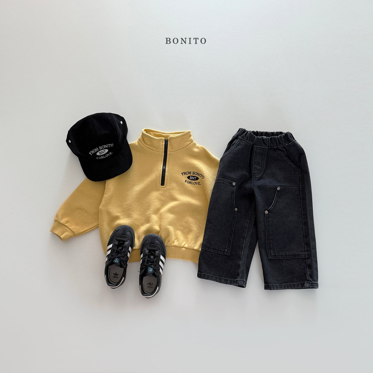 "From" Half Zip-up Sweatshirt