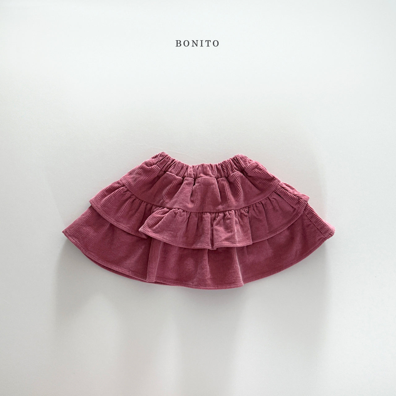 Corduroy Tiered Skirt