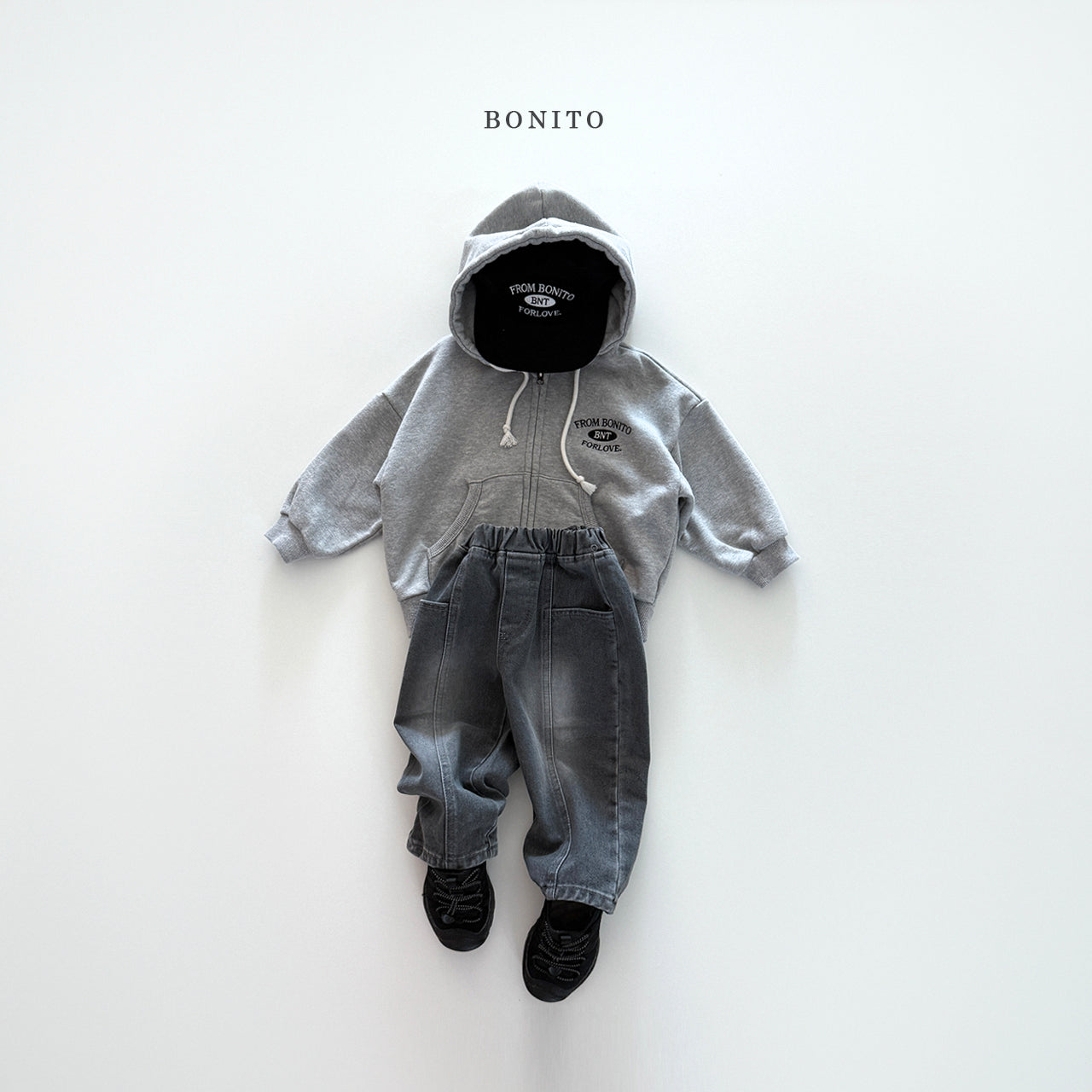 "From Bonito" Hoodie Zip-up Jacket