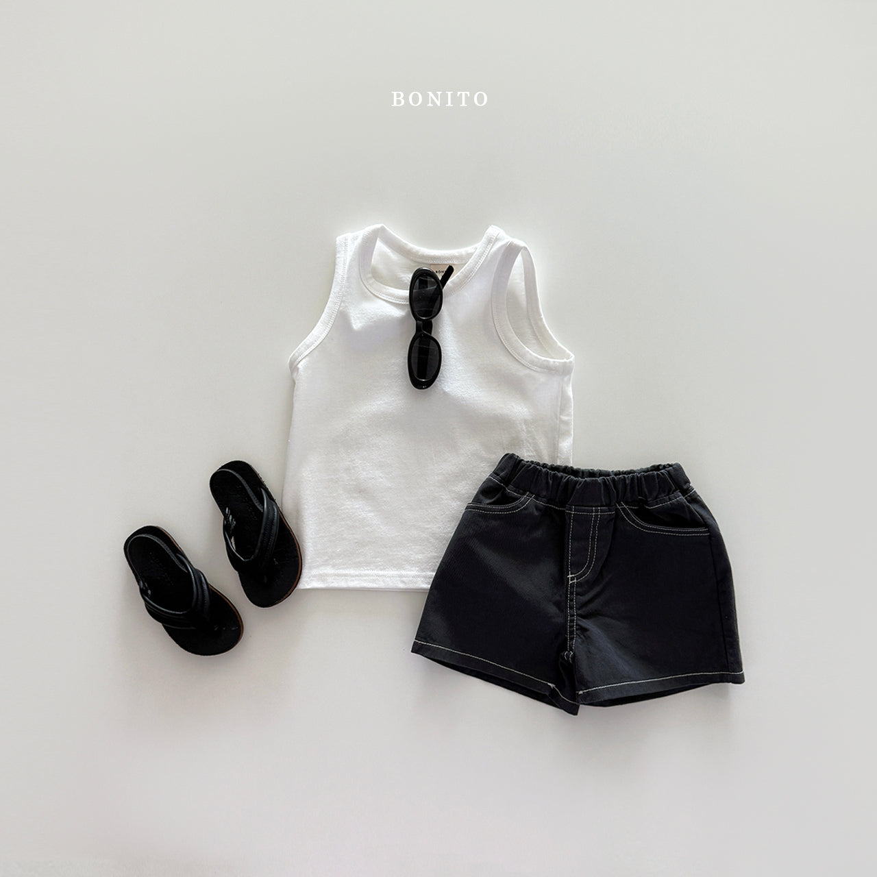 1+1 Sleveless T-shirt (2pcs)
