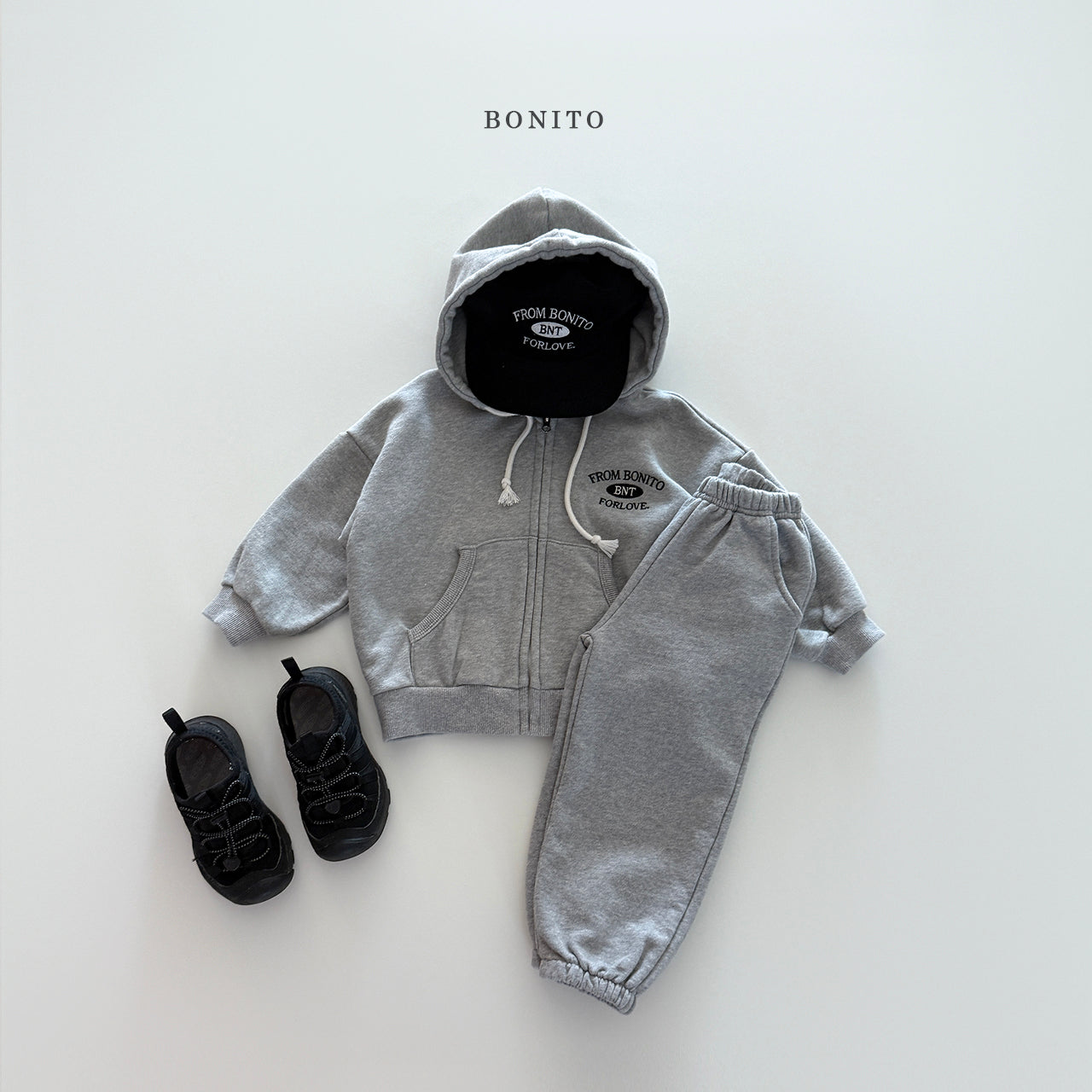 "From Bonito" Hoodie Zip-up Jacket