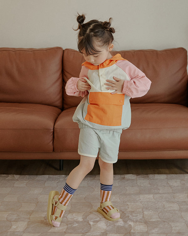 Juicy Anorak Windbreaker (Orange Pop)