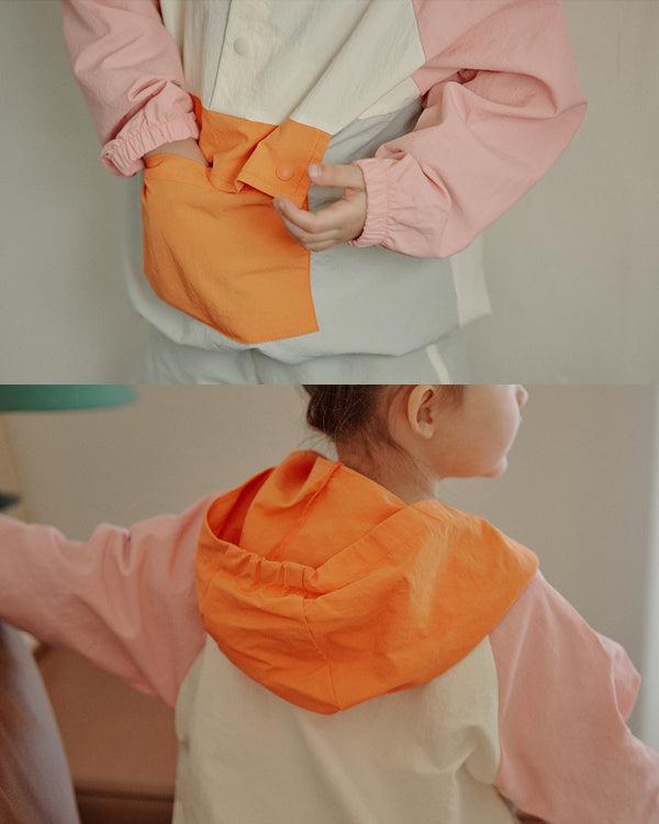 Juicy Anorak Windbreaker (Orange Pop)
