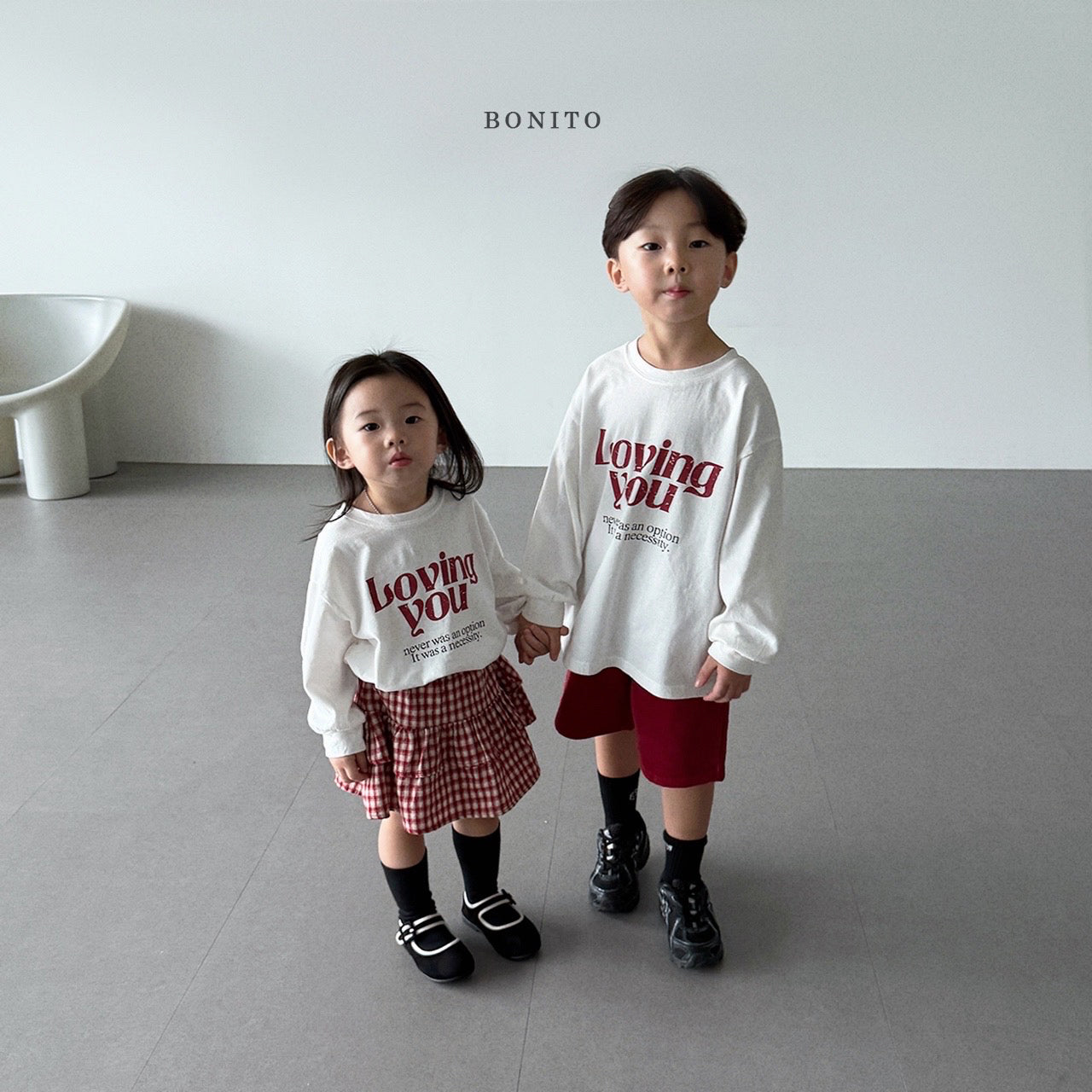 Check Tiered Skirt