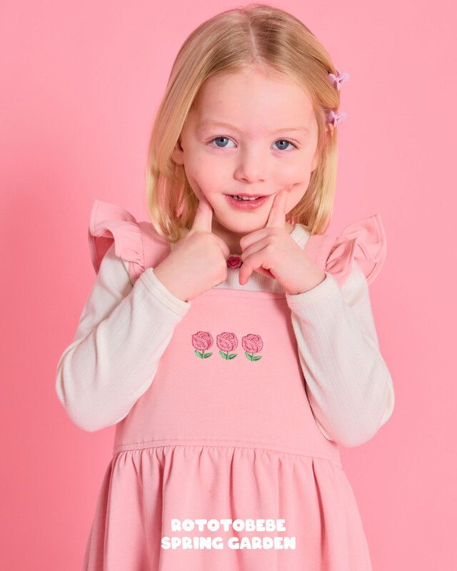 Floral Pinafore Dress