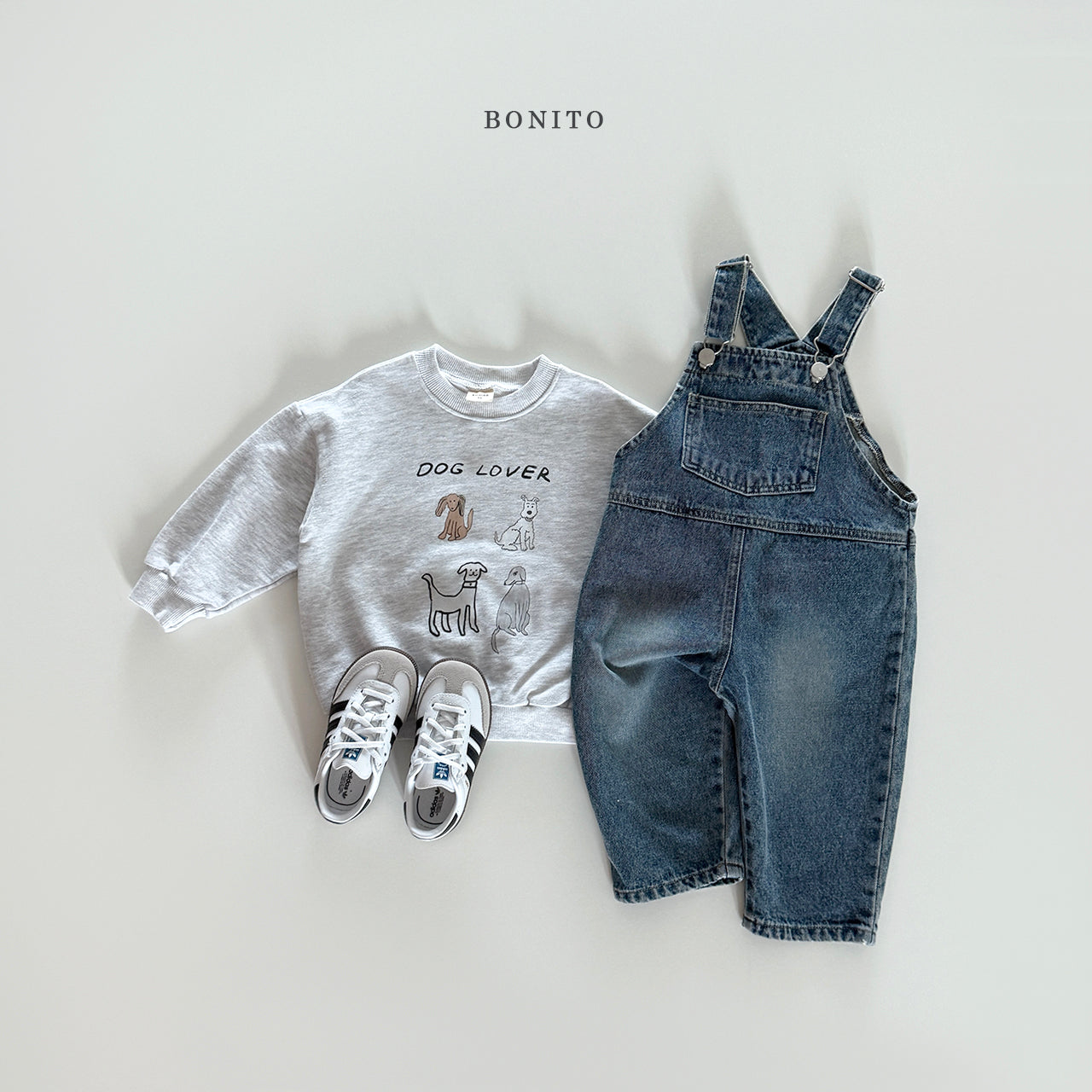 Denim Flower Overall