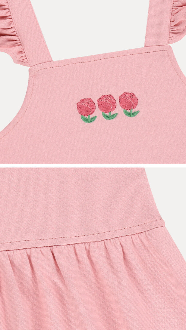 Floral Pinafore Dress