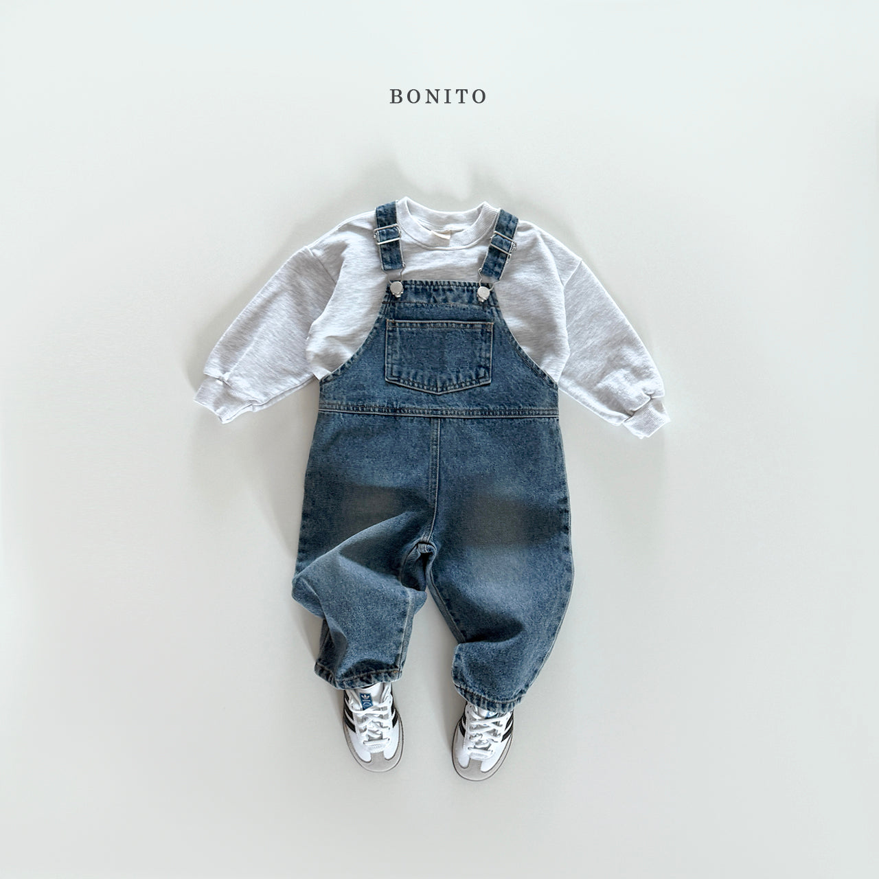 Denim Flower Overall
