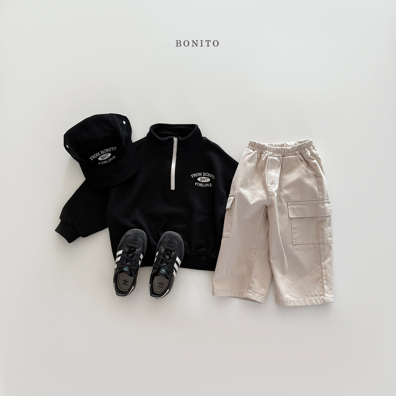 "From" Half Zip-up Sweatshirt
