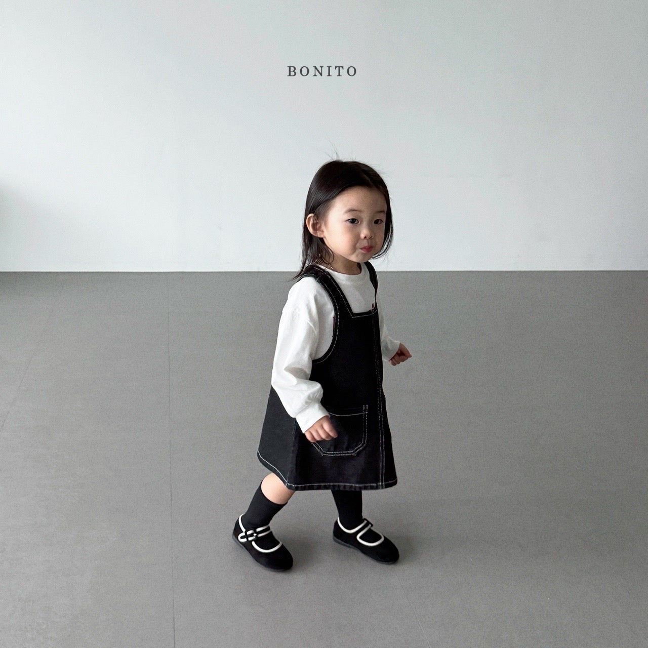 Stitch Denim Overall Dress