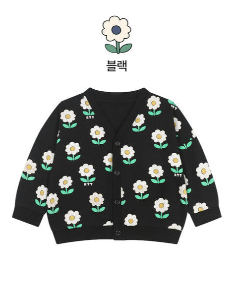 Floral V-neck Cardigan