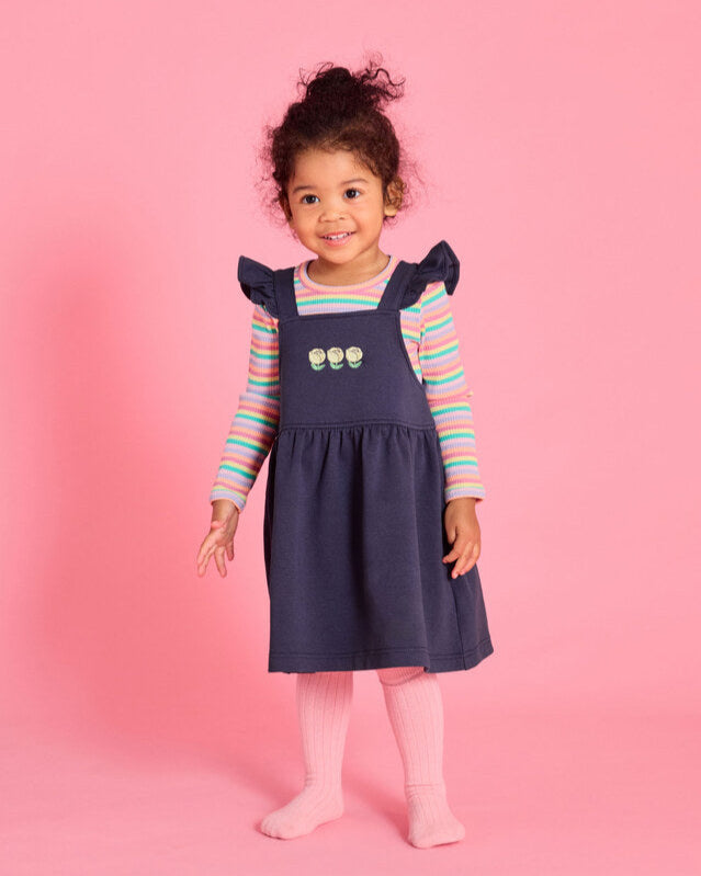 Floral Pinafore Dress