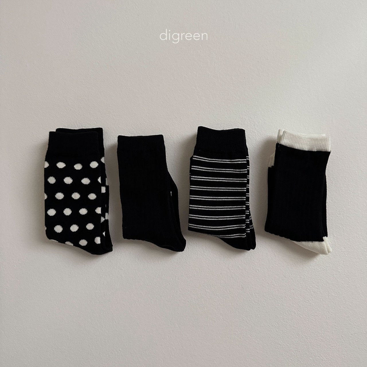 Together Socks Black (4pcs)