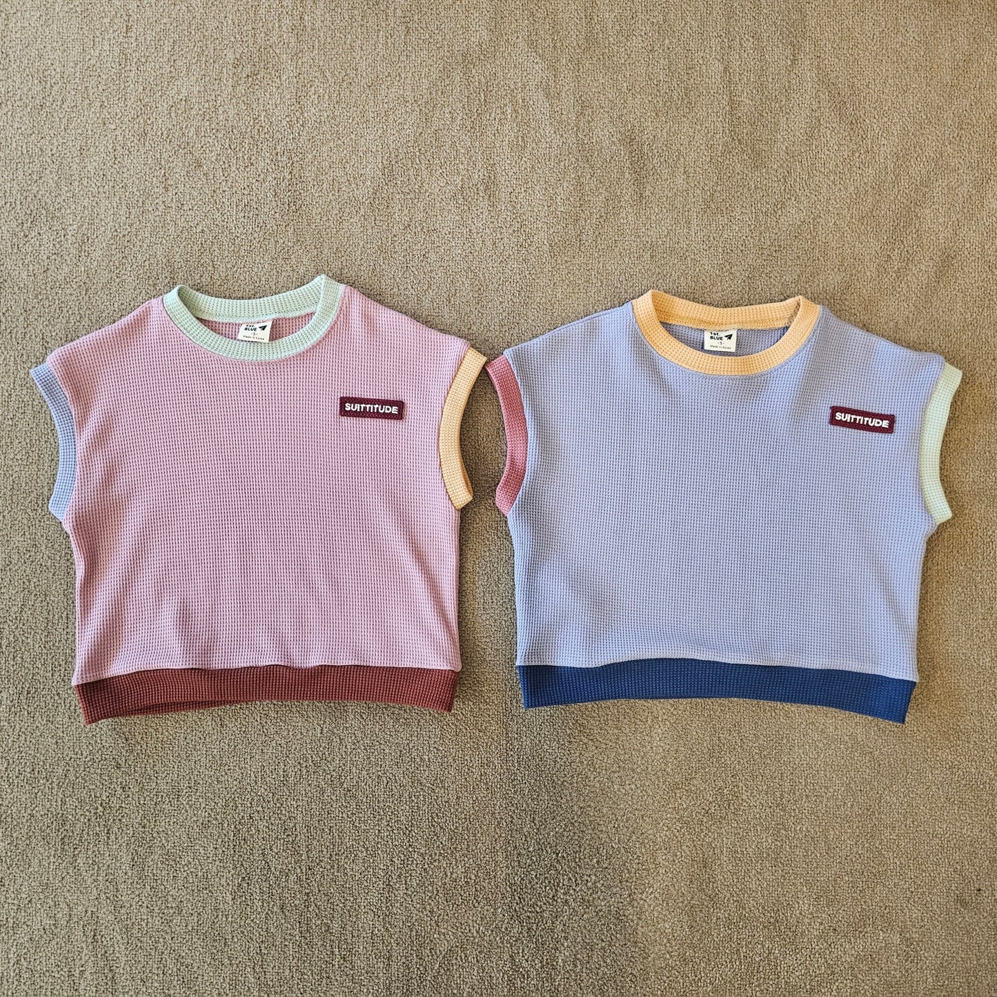 Color Waffle Vest