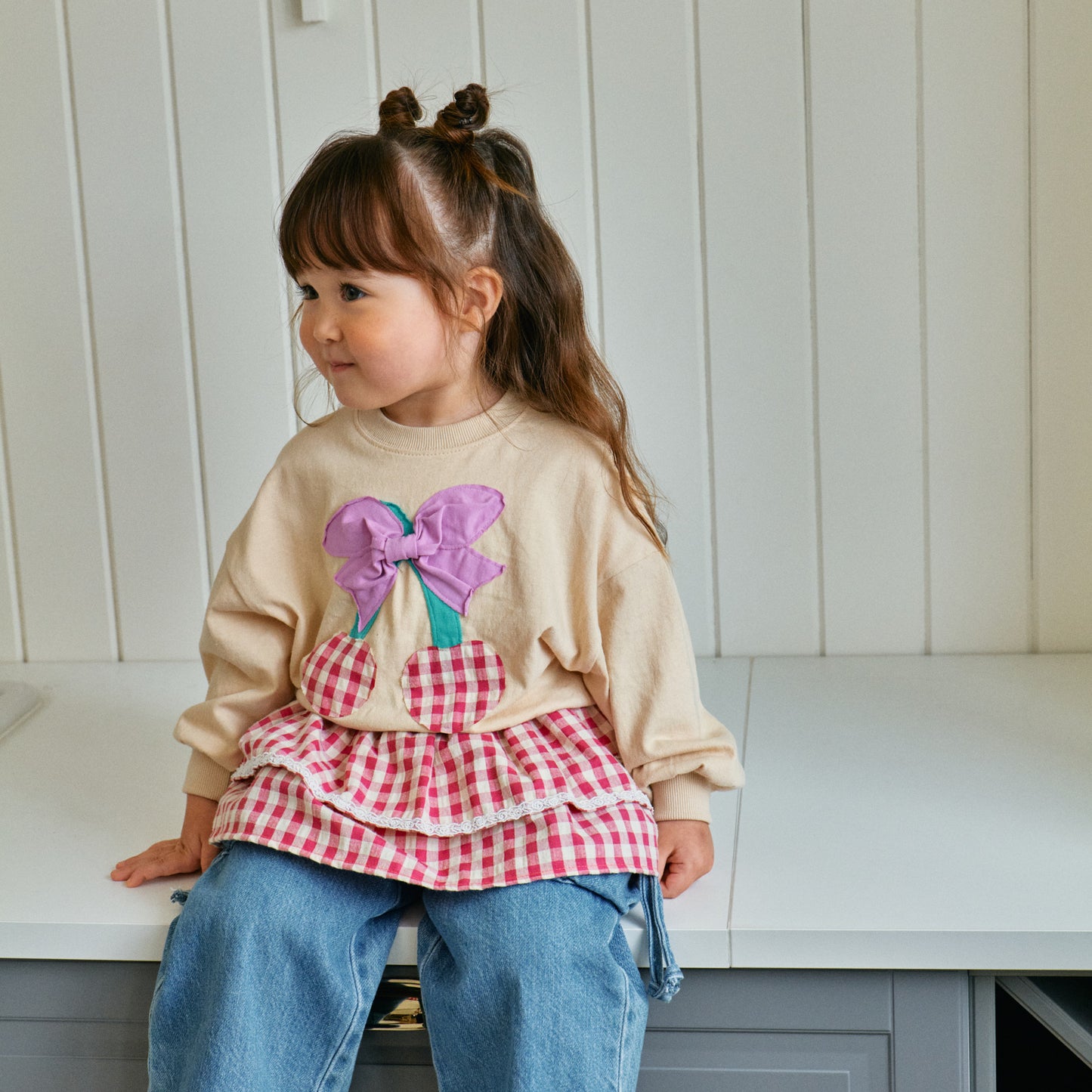 Ribbon Cherry Sweatshirt
