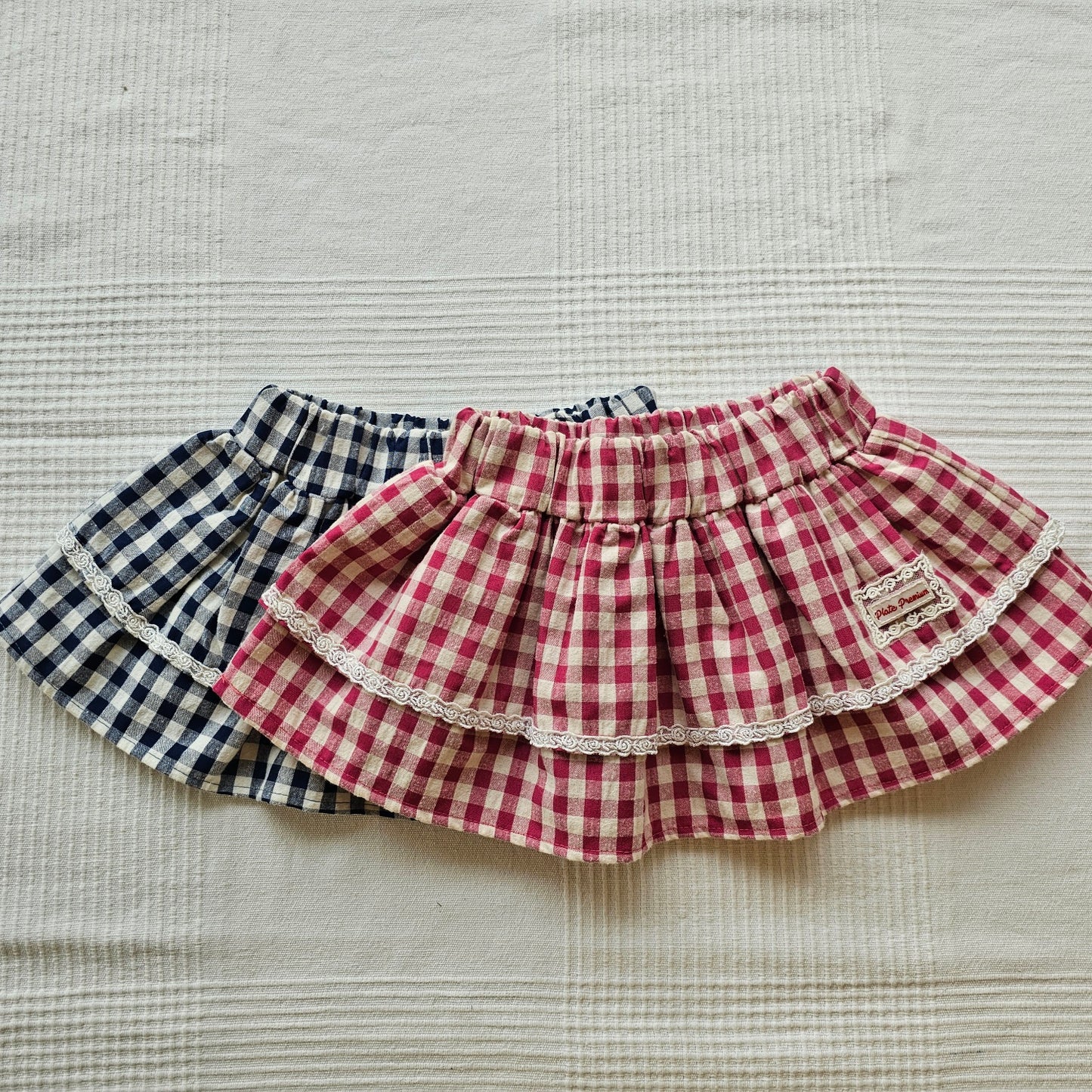 Check Layered Skirt